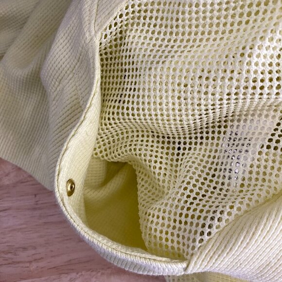Zenergy By Chico's Sweater Jacket Size 2 Yellow Zip Cotton Blend‎ Mesh CJ-1758 - Picture 7 of 10